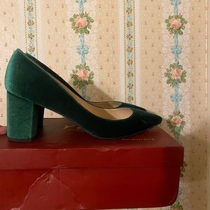 Velvet Green Shoes New in Box